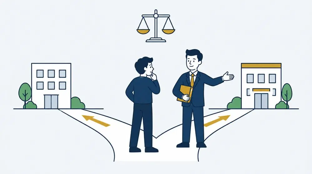 Pracownik omawia drugie spoor (tweede spoor) reintegracji z doradcą